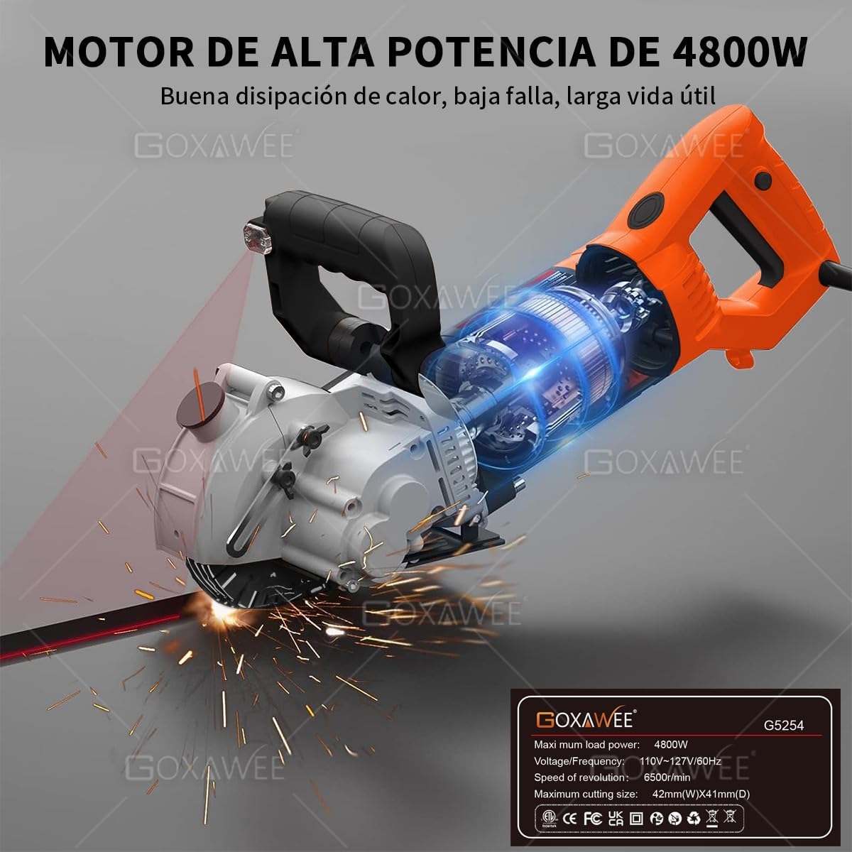 High power 4800W motor
