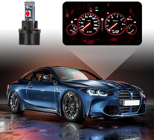 Miniatura 10 de 20 luces LED para tablero de automóvil, bombillas superbrillantes de racimo de instrumentos con bombillas LED T5 37 74 y enchufe de bloqueo