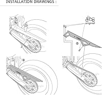 Vista 3 de Motocicleta nuevas piezas cinturón protector cubierta protector para Yamaha Tenere 700 Tenere700 XTZ 690 T700 XTZ 700 cadena protector decorativo