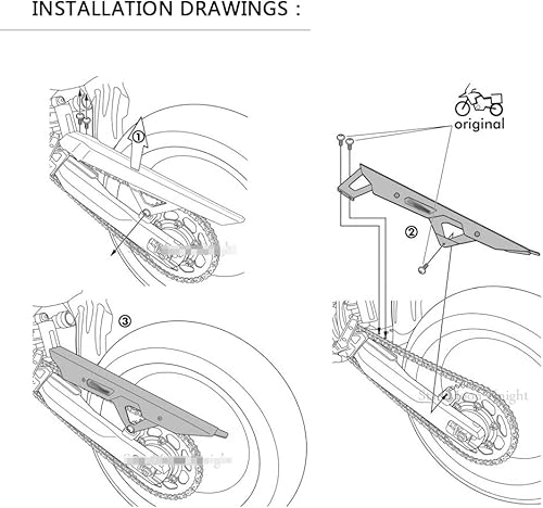Miniatura 3 de Motocicleta nuevas piezas cinturón protector cubierta protector para Yamaha Tenere 700 Tenere700 XTZ 690 T700 XTZ 700 cadena protector decorativo