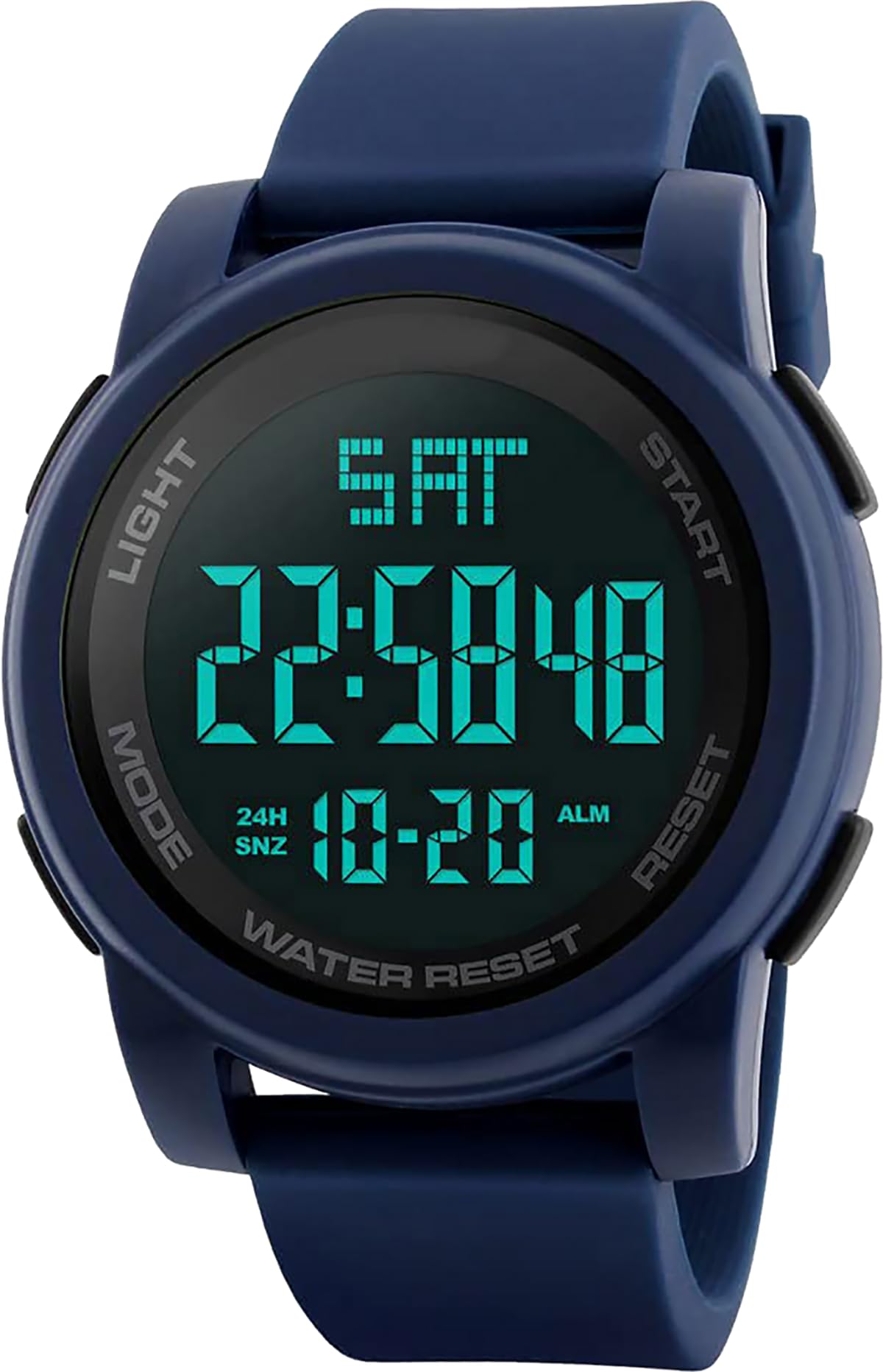PAPIO Blue Color Tpu Band Digital Unisex Plastic Watch For Men And Boys (Digital-21 Blue) (B0BFRPRCLH) Amazon Price History, Amazon Price Tracker