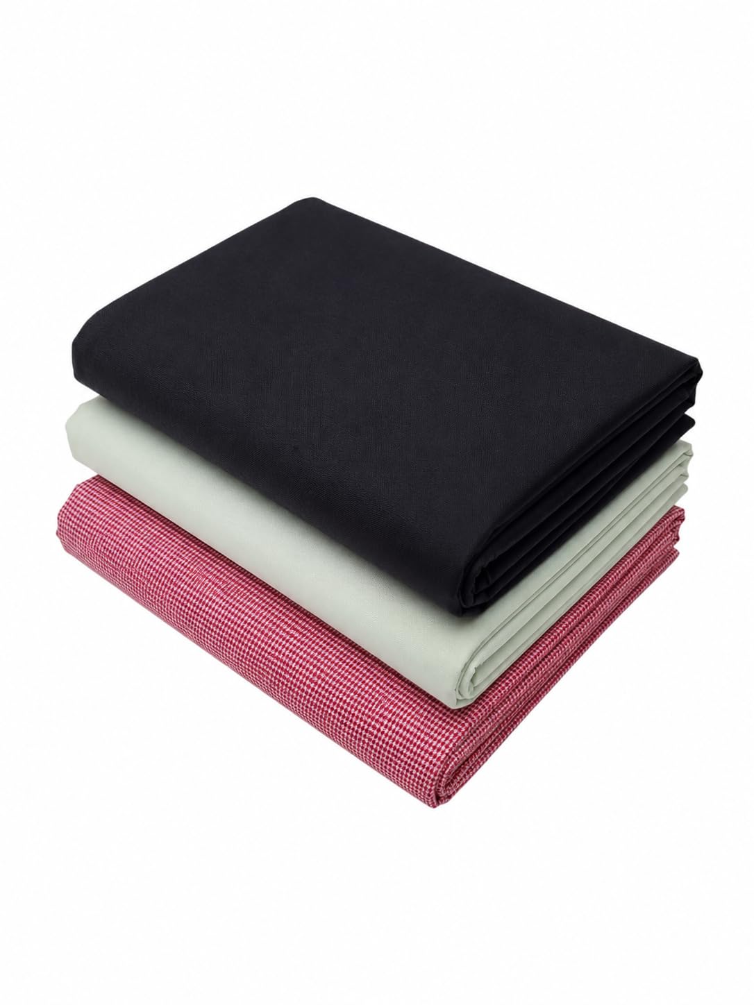 354-Polytech Textiles Pure Cotton Combo Unstitched Shirting Fabric,Red and White with Pista and Black, 1.6 Meters, Regular Fit, Vintage Style, for Men-image-16