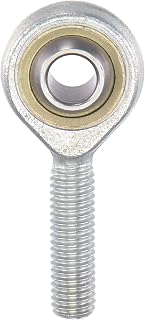 uxcell SA8TK POSA8 Spherical Rod End Bearing 8mm Bore Self-Lubricated Joint Bearing M8x1.25 Left Hand Male Thread Connector