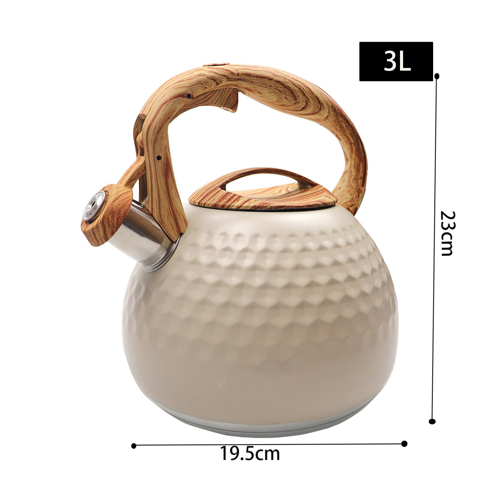 Amazon | YANHAO やかん 笛吹きケットル 3L 広口 ケトル