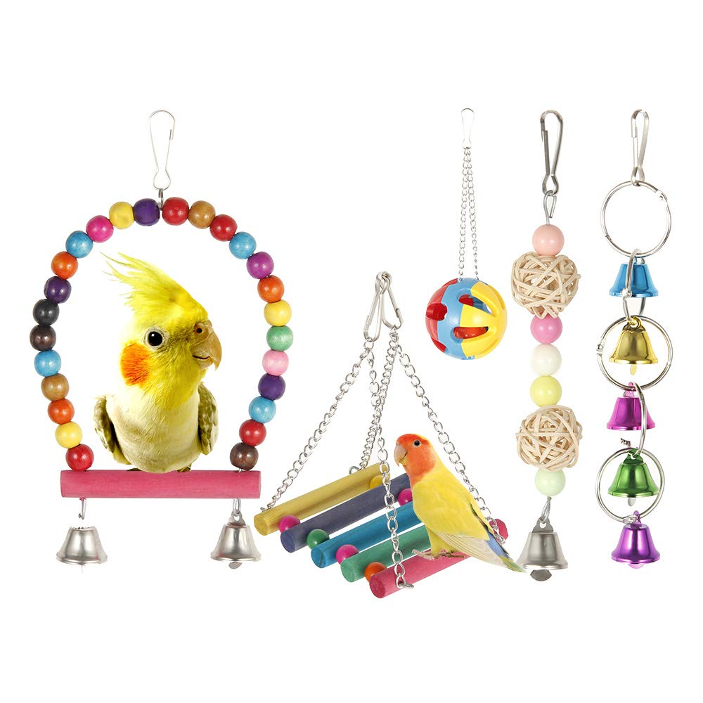 Buy LITTLEGRASS 12 Steps Bird Toys 31 inch Wood Bird Ladder, Step