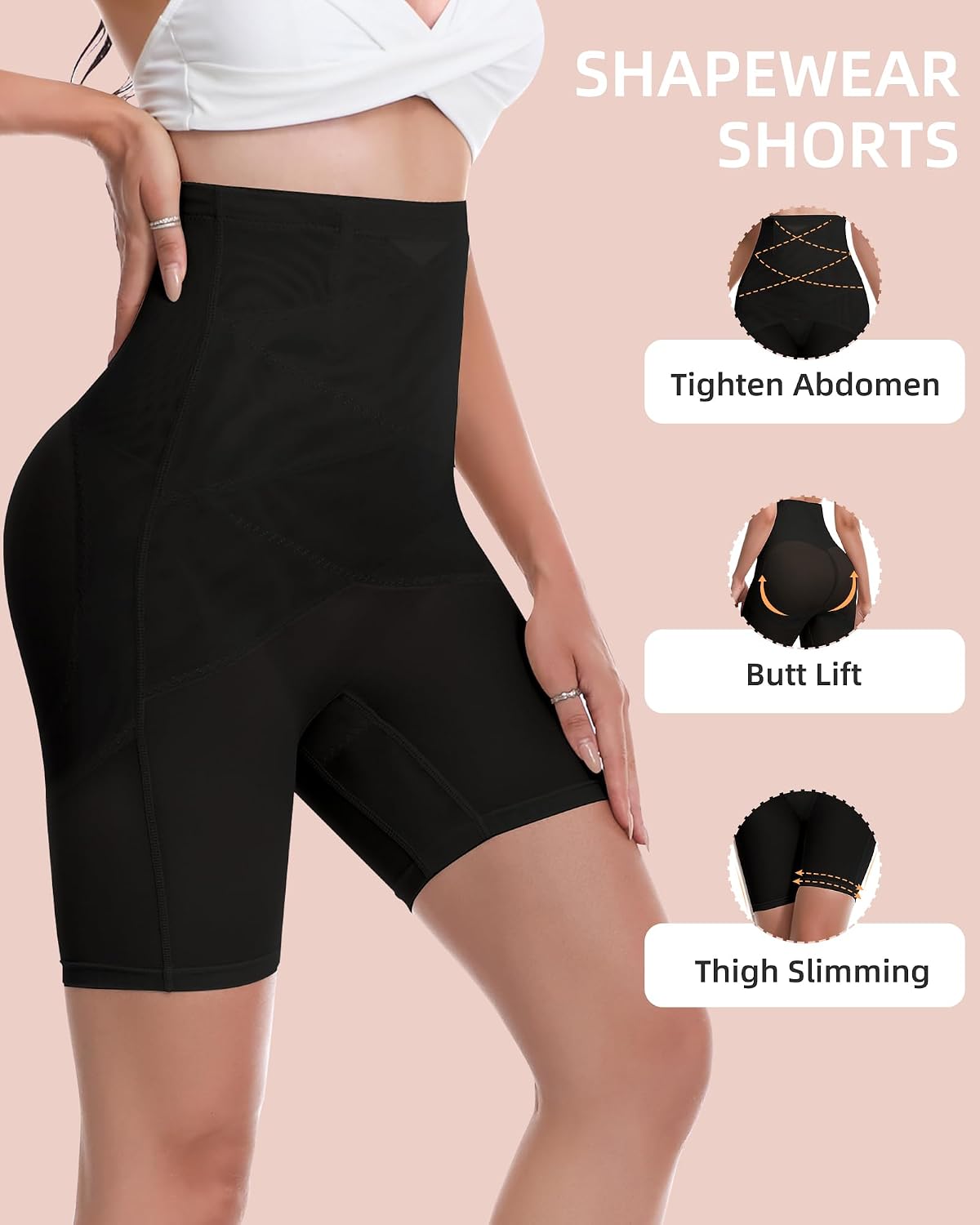 Shapewear Tummy Control Underwear Compression Slip Shorts Waist Trainer For Women High Waisted Butt Lifting Under