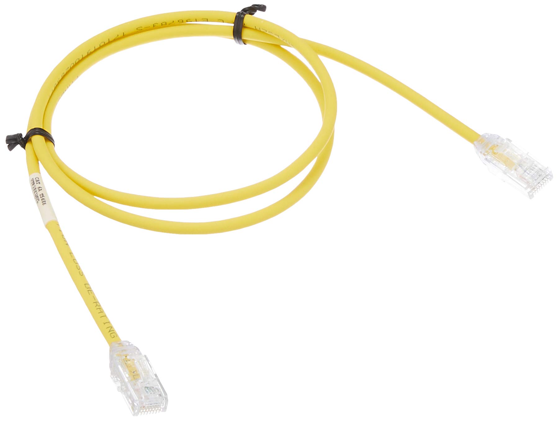 PANDUIT LAN Cable CAT6A Ultra-fine Professional 1m Yellow