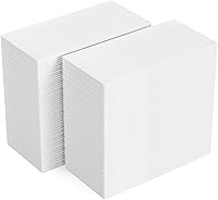 FOCUSLINE 200 Pack Linen-Feel Disposable Guest Towels - Soft Absorbent Bathroom Hand Towels for Parties, Events, Kitchen, 12x17 White