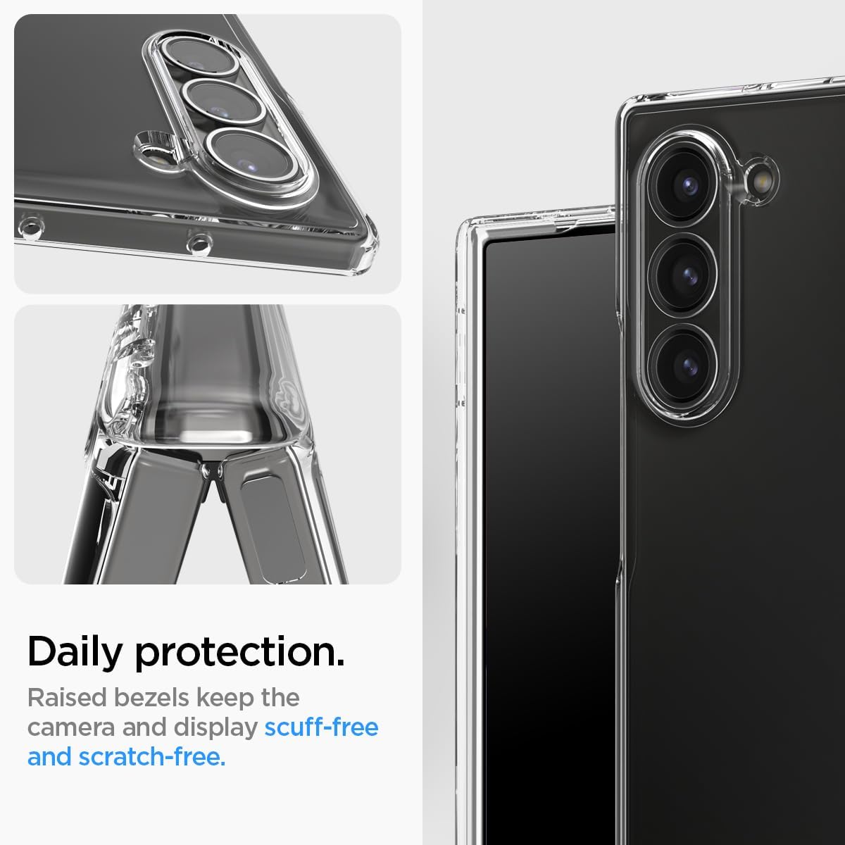 Spigen Ultra Hybrid Pro Designed for Galaxy Z Fold 6 Case (2024) [Hinge Protection] [Anti-Yellowing] - Crystal Clear