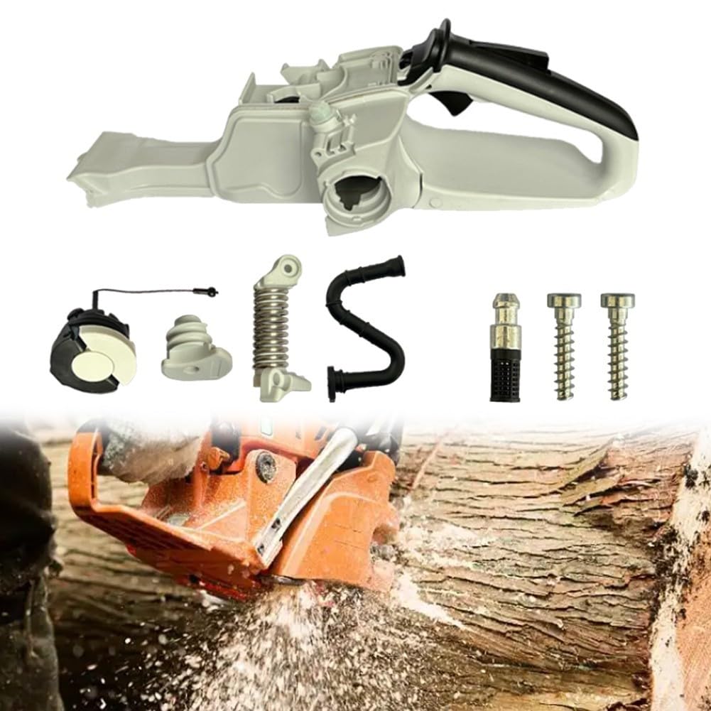 Kit de mango trasero de tanque de motosierra para MS261 MS271 MS291, sierra de gasolina para montaje de depósito con diseño de tapa sellada a prueba de fugas, pieza de repuesto para exteriores (juego