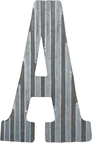 Miniatura 6 de COLLECTIVE HOME - Decoración de pared con letras de metal de 12 pulgadas, números de acero galvanizado, símbolos de decoración rústica para colgar,