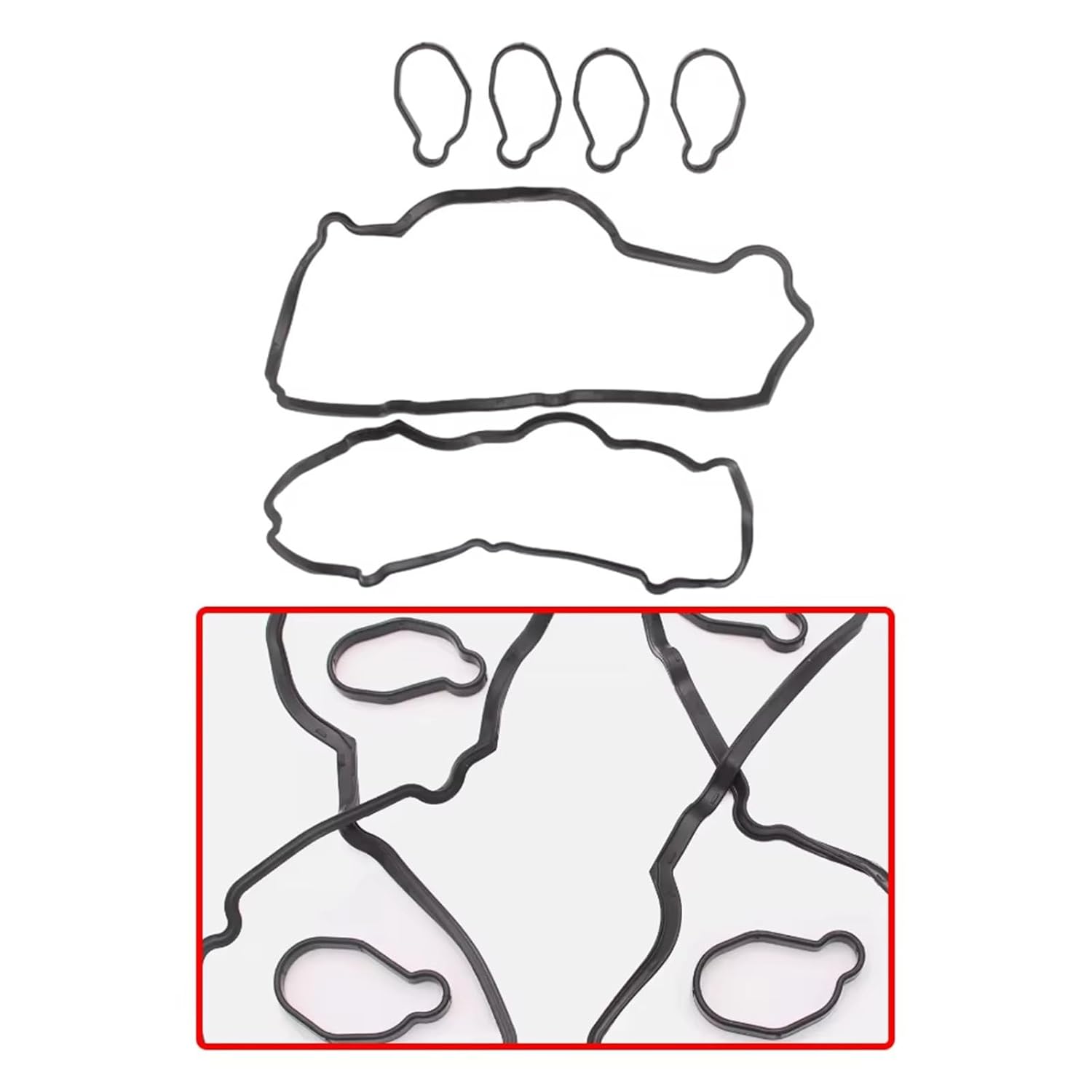Car Engine Valve Seals for Subaru for Outback for Legacy GT for Forester XT for Turbo 2005-2009 Engine Valve Cover Gasket Seal 13270AA190 13272AA140