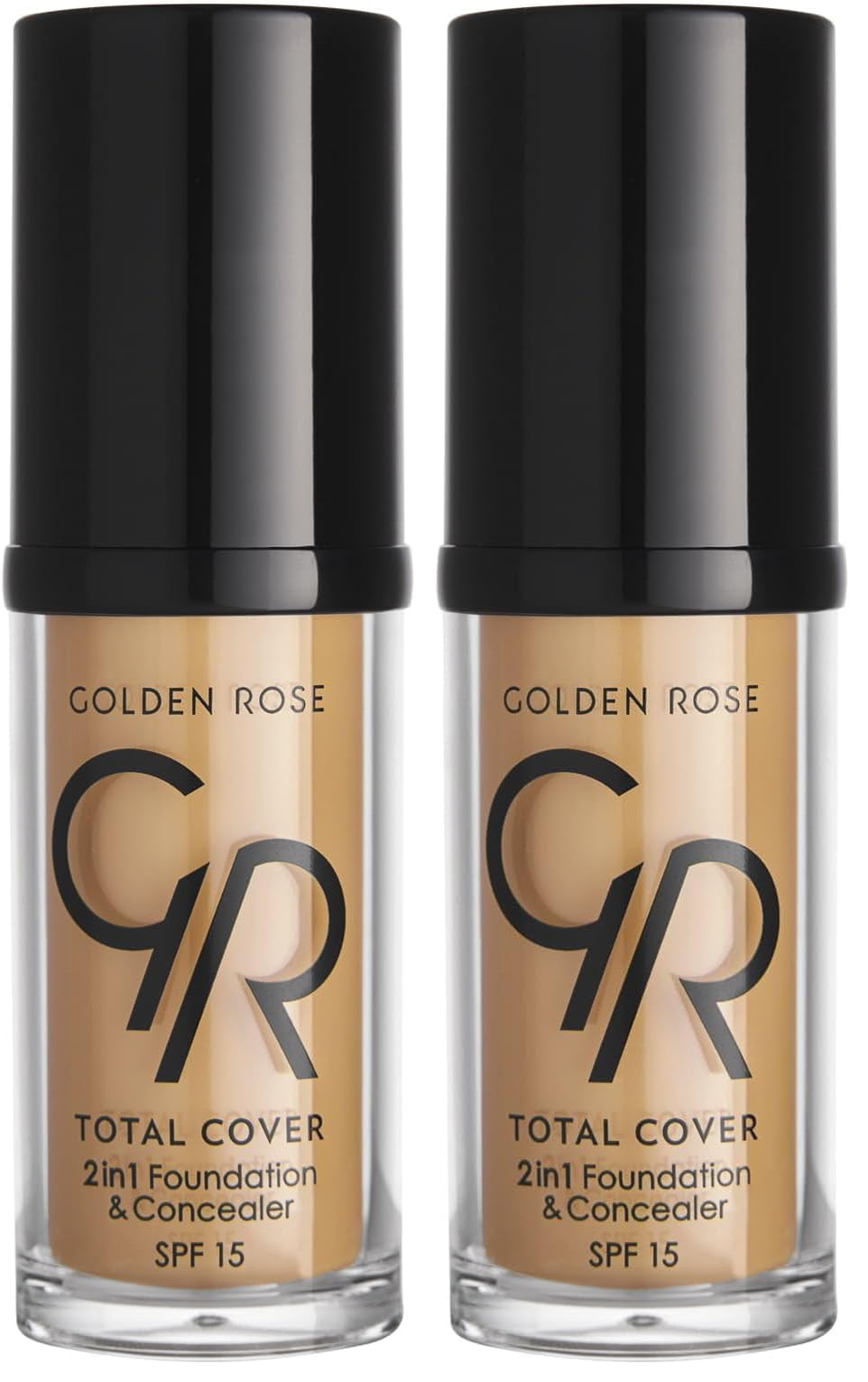 Golden Rose Total Cover 2si1 Arada Kapatıcı ve Fondöten No: 18 Cappuccino - 30 ml (2 paketi)