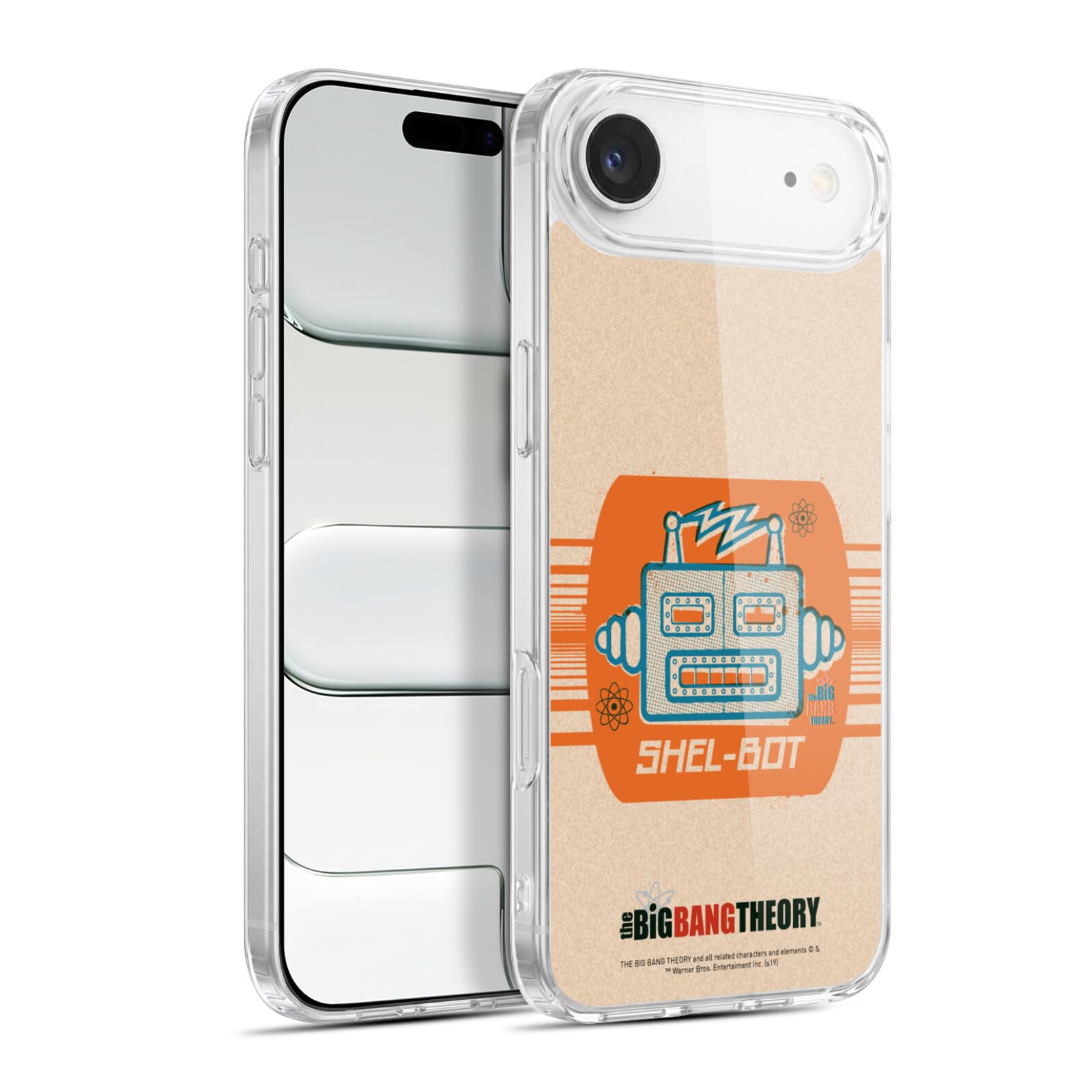 Head Case Designs Officially Licensed The Big Bang Theory Shel-bot Iconic Gel Case [Military Grade Protection] Compatible with Apple iPhone 17 Air and Compatible with MagSafe