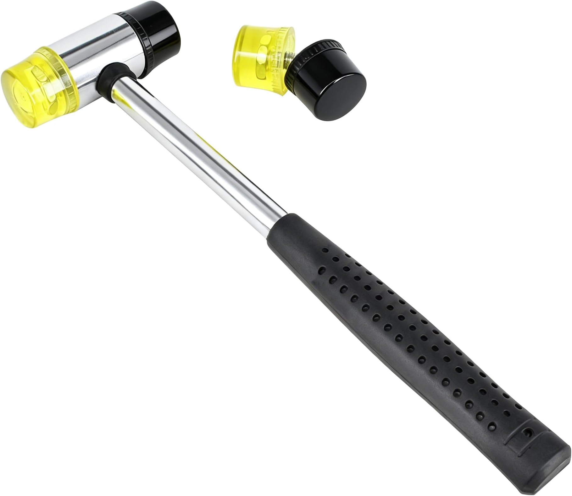 Small Rubber Mallet Hammer – 30 mm Lightweight Double-Sided Rubber and Plastic Head | Non-Slip Ergonomic Grip | Durable, Scratch-Free Tool for Jewelry Making & Repair, Delicate Craft, Furniture Setup