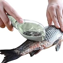 BEYOND BASIC Fast Remove Fish Skin Brush Plastic Fish Scales Graters Scraper Easy Kitchen Cleaning Tool (Multicolour)