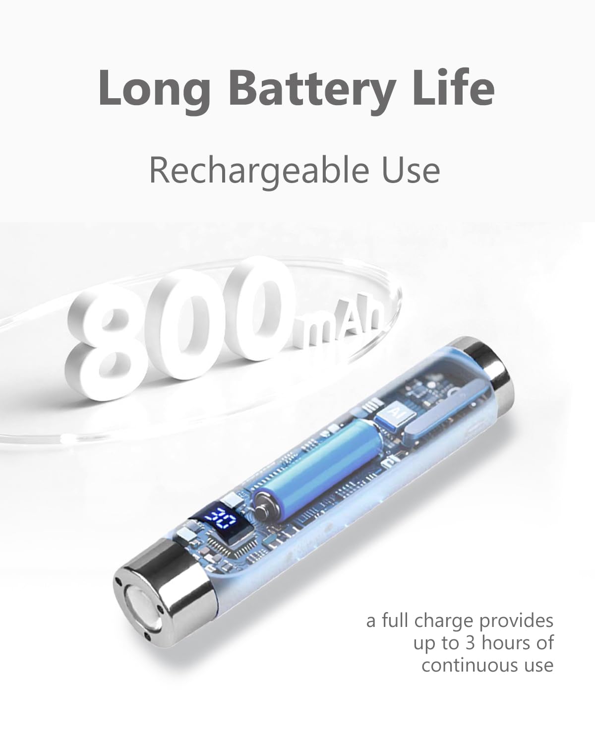 Aokitec Lámpara UV para uñas de gel, sensor AI, lámpara UV, activación sin contacto, 800 mAh, lámpara de uñas para pegamento de uñas, uñas de gel 3D, lámpara UV LED para uñas, lámpara UV LED para uñas