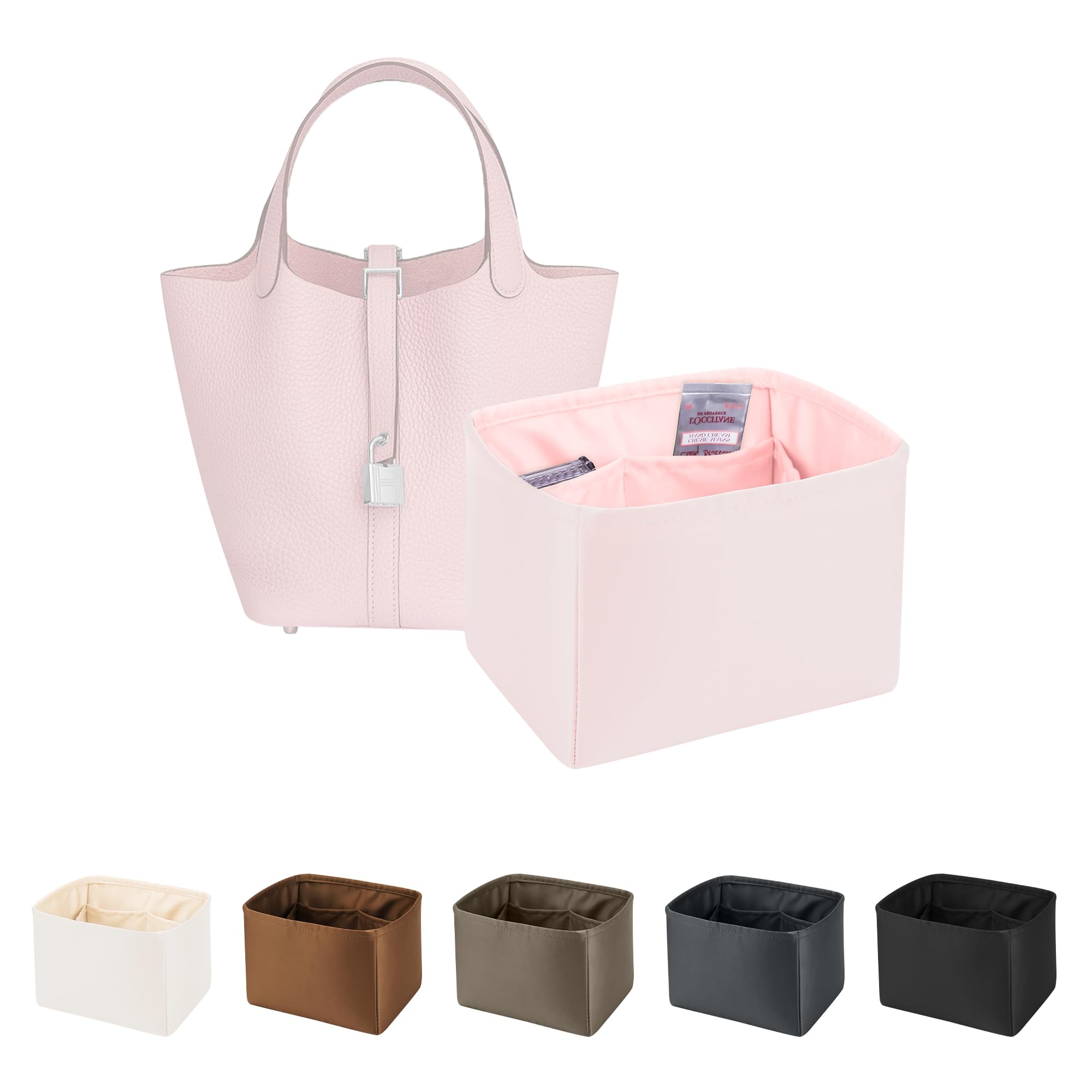 ❤2個セット❤バスティア ローズサクラ＆ピコタンMM用バッグインバックのセット Amazon.co.jp: KINGS IN BAG バッグインバッグ 高級バッグイン