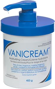 Vanicream Moisturizing Cream, 453 g – Long-Lasting Hydration for Dry, Sensitive, Irritated Skin, Face, Hands & Body, Non-Greasy, Kid-Friendly, Dermatologist Tested