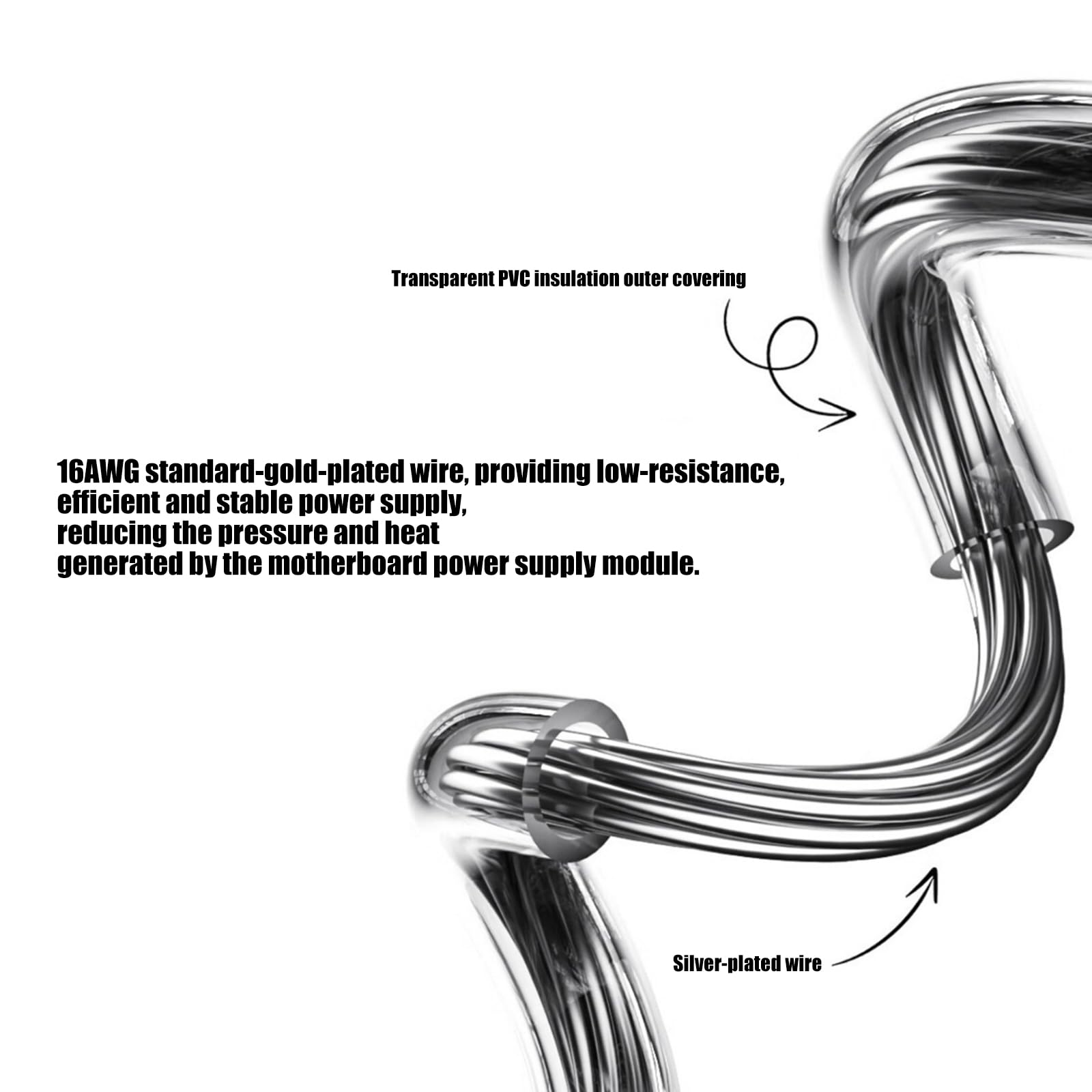 Cavo prolunga per Scheda Grafica GPU ARGB da 35 cm Design a 12 + 4 Pin Facile Installazione e luci Cavo prolunga GPU ARGB