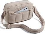 BAGSMART Cross Body Purse Mini Crossbody Bags for Women, Travel Puffy Shoulder Handbag Wallet with RFID Blocking Slots