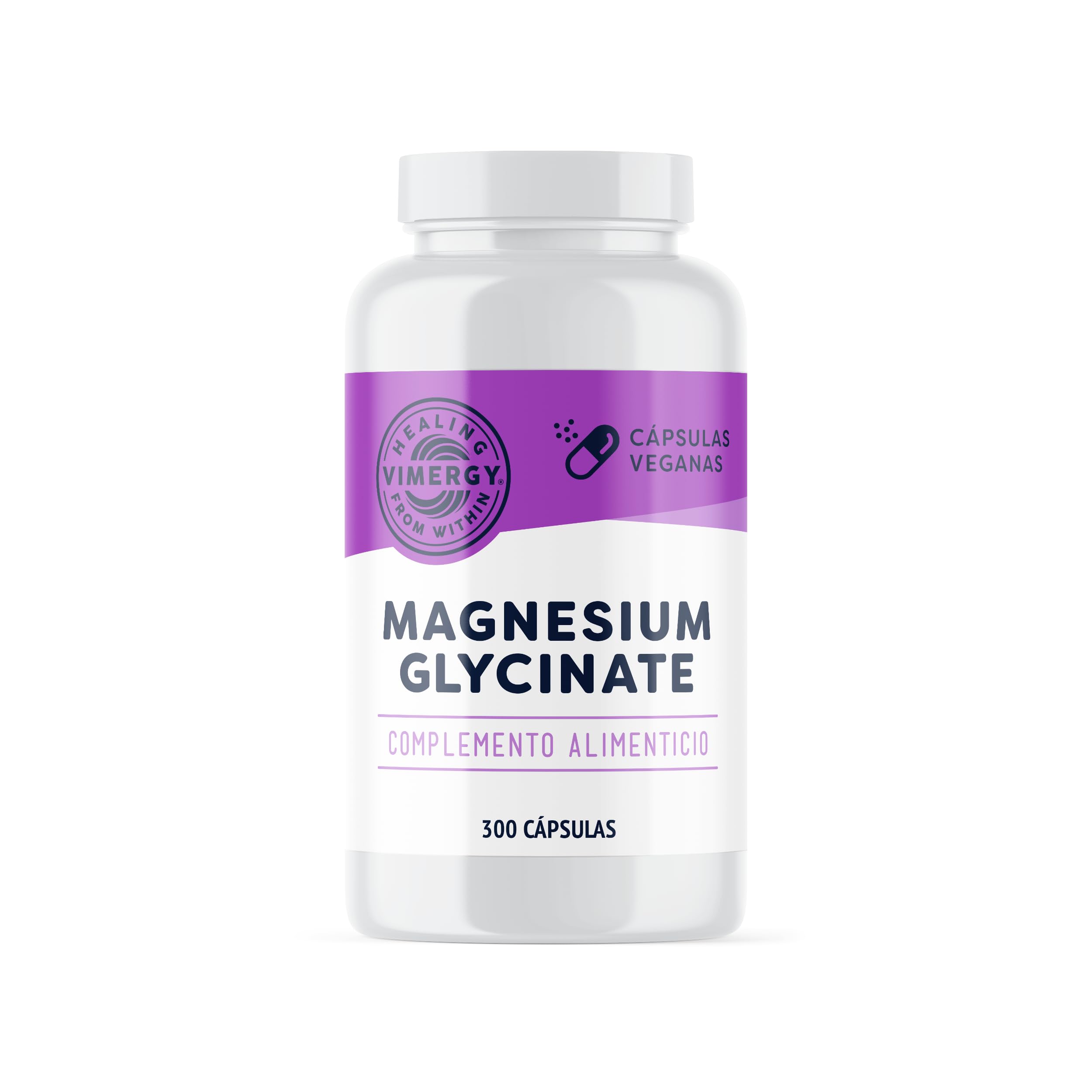 Vimergy Magnesium Glycinate – 150 Dosis – Glicinato de Magnesio – Aumenta la Energía y Reduce la Fatiga – Suplemento de Magnesio con Cúrcuma y Jengibre – Sin Gluten – Sin OMG – Apto para Keto y Paleo