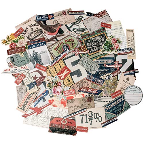 Ephemera Pack by Tim Holtz Idea-ology, Emporium, 70 Pieces, Assorted, TH93189