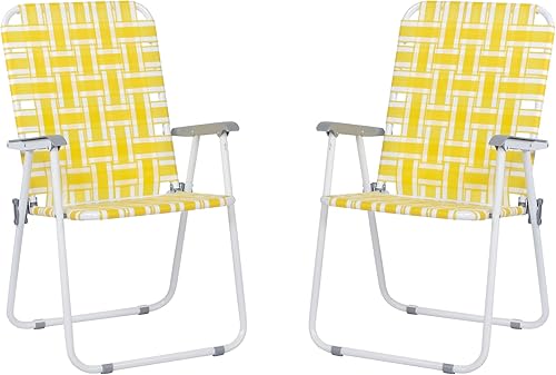 Miniatura 9 de HomVent Juego de 2 sillas plegables para patio, silla de playa plegable, silla web portátil, para patio, piscina, playa, césped, para interiores y