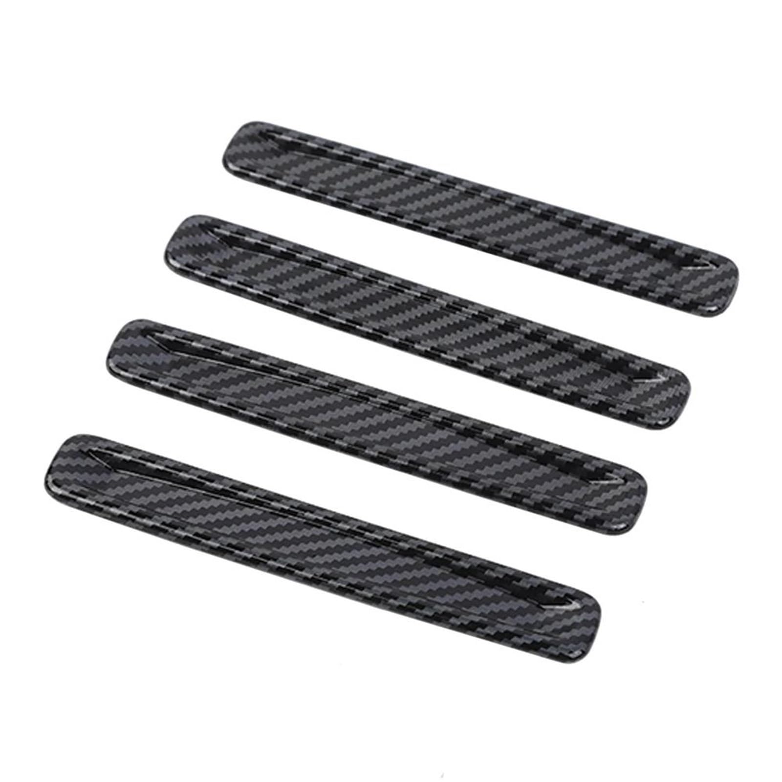 Ousduo One Color 4-Pack Carbon Fiber Look Inner Door Handle Cover Trim For Dodge For Ram 1500 Trx 2020 2021 2022 2023 Interior Decal Trim