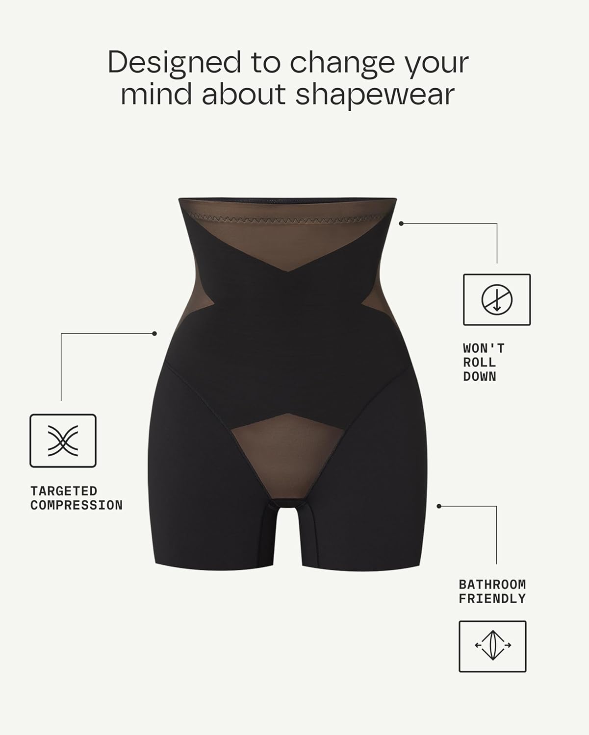 HONEYLOVE Shapewear for Women - SuperPower Girl Short - High Compression Waist Shaping & Tummy Control - Image 5