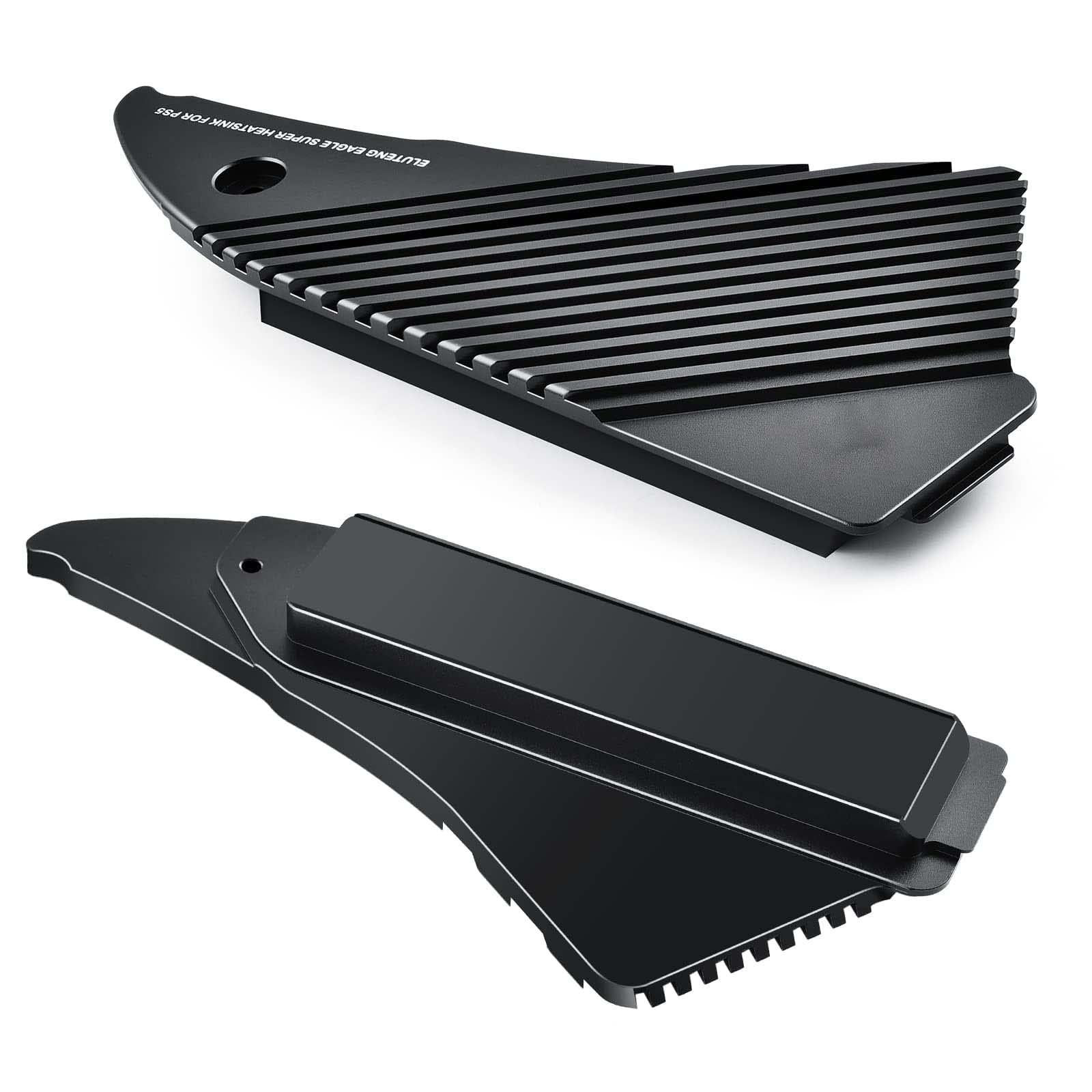 KASTWAVE M.2 Heatsink for PS5, NVMe SSD Aluminum Heatsink with 4 Thermal Pads for Playstation 5 Internal M.2 Gen4 NVME PCIE 4.0 SSD with Graphene and Silicone Thermal Pads