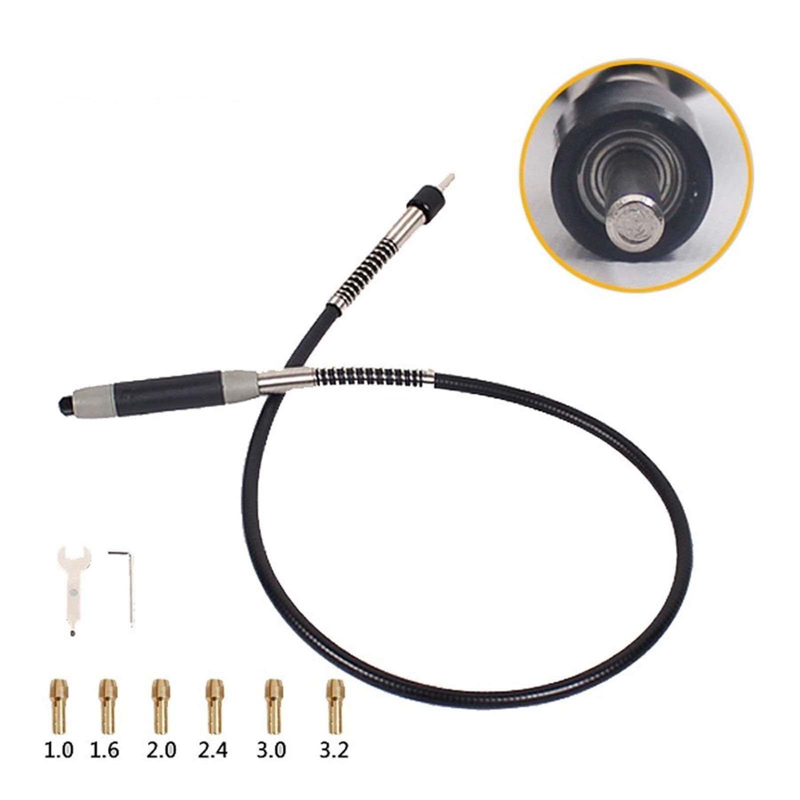 Flexible Shaft Fits Rotary Grinder Tool for Dremel 400W Rotary Tools 110cm with 6 Chuck