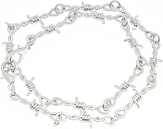 Amazon Pancy ネックレス 有刺鉄線 韓流 ヒップホップ ウォレット チェーン 太目 メンズ レディース パンク ゴシック ラッパー 男女兼用 かっこいい 個性 ゴシックパンク オシャレ ネックレス 通販