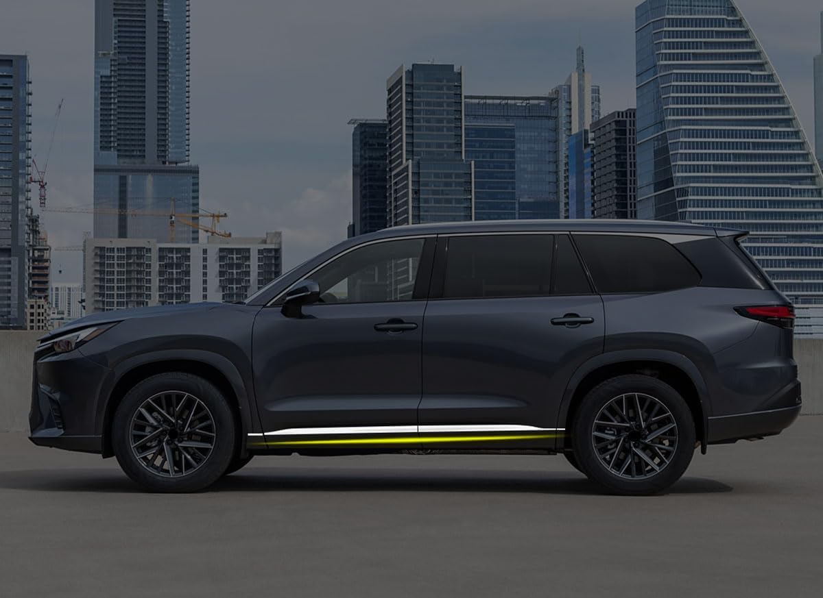 Body Side Trims Compatible with Lexus TX TX350/500h/500h+ 2024 2025 Body Side Door Molding Cover Trims Exterior Car Accessories Stainless Steel 8PCS (Silver)