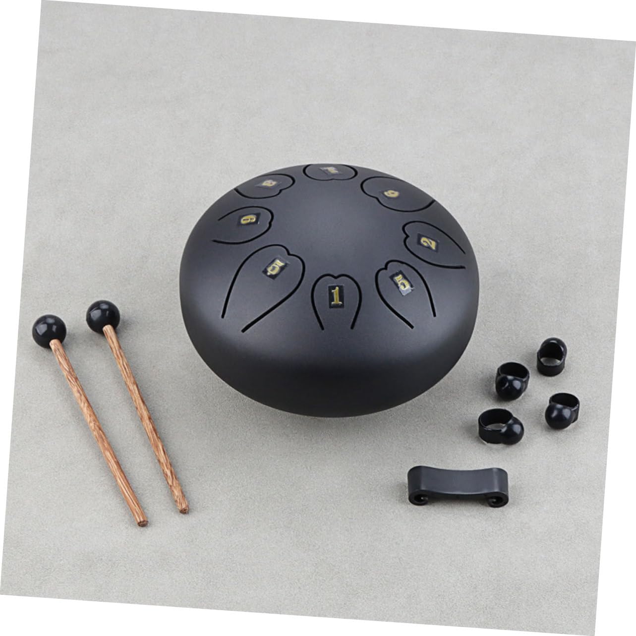 Didiseaon Tamburo della Lingua Percussione Strumento Portatile in Metallo Facile da Suonare per Principianti e Amanti della Musica per Esibizioni e Relax