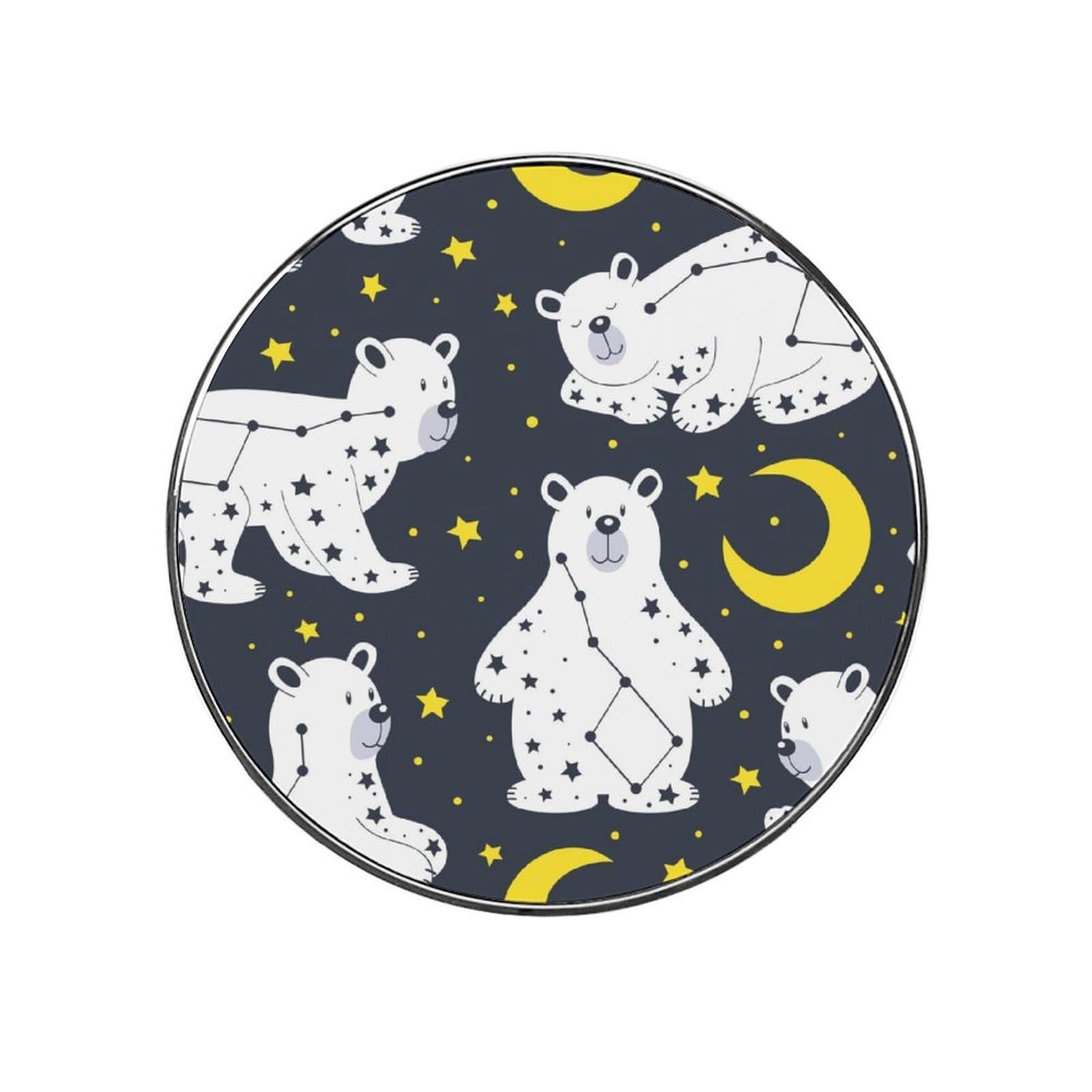 Star Moon Polar Bear Magnets For Fridge Kitchen Decoration For Refrigerators Whiteboards