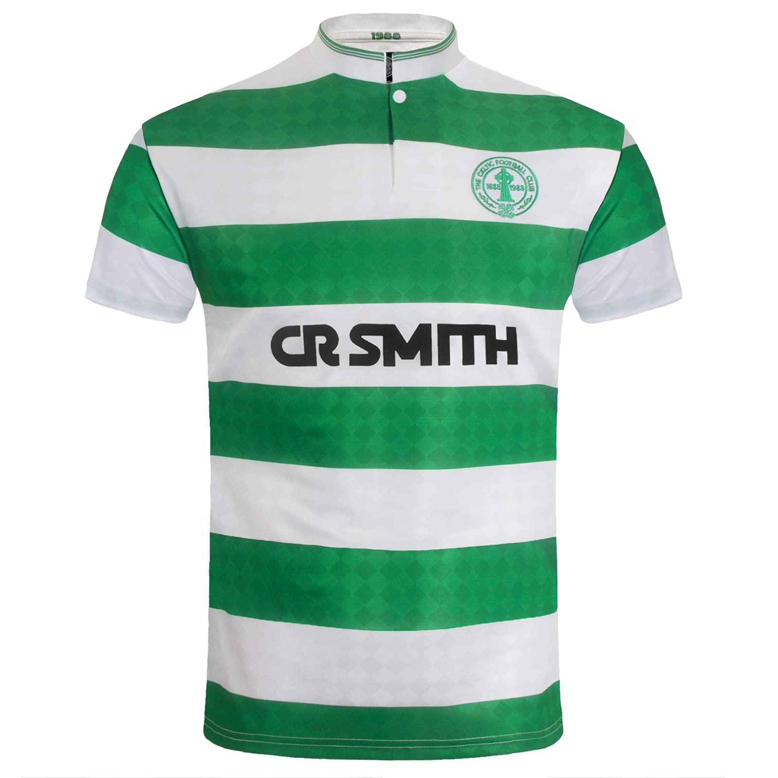 Celtic FC Official Gift Mens 1988 Centenary Home Retro Shirt Green Medium
