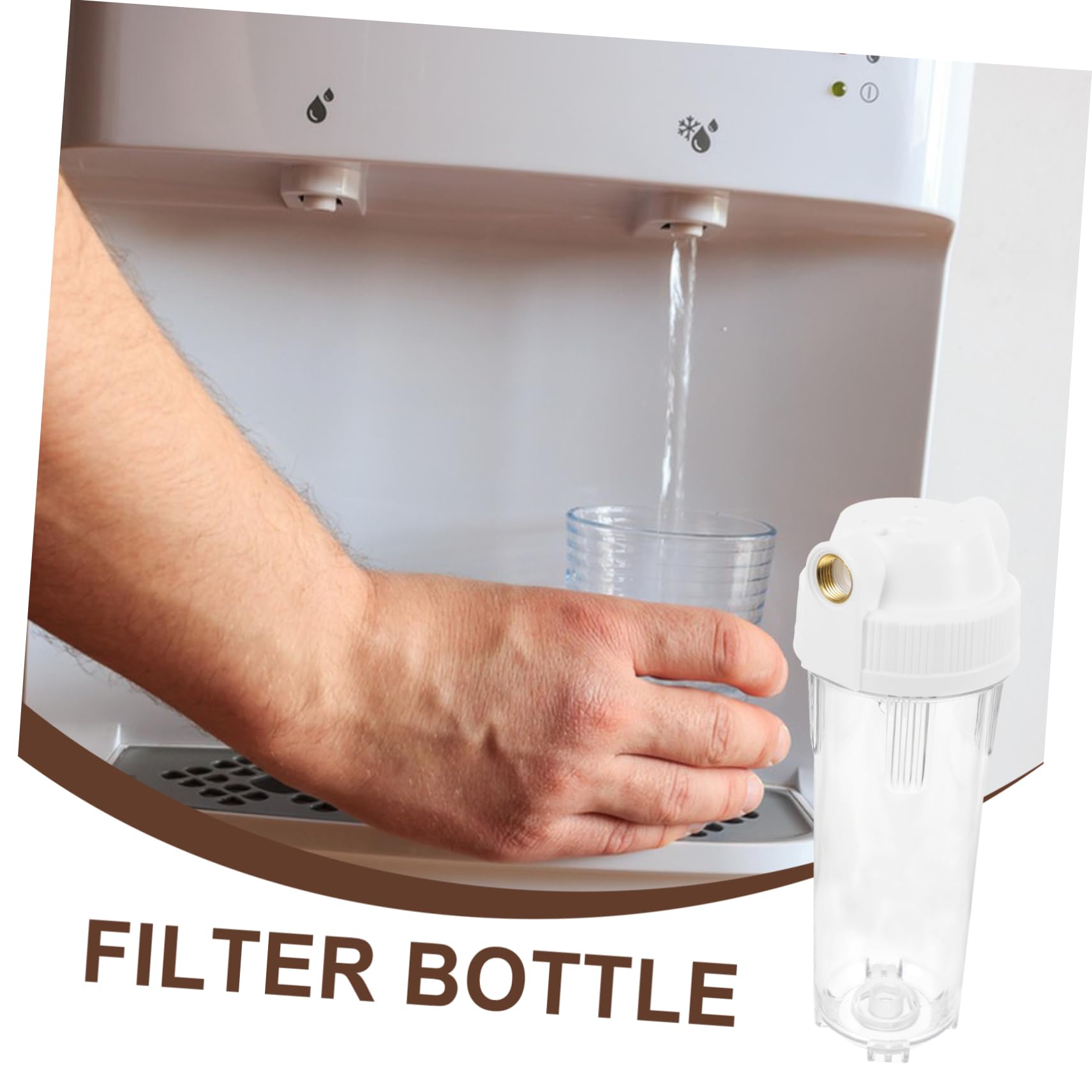 Gatuida Explosionsgeschützte Filtert Verunreinigungen Wasserfilterflasche aus Pp und Pet Robust für Wasserreiniger für Küche