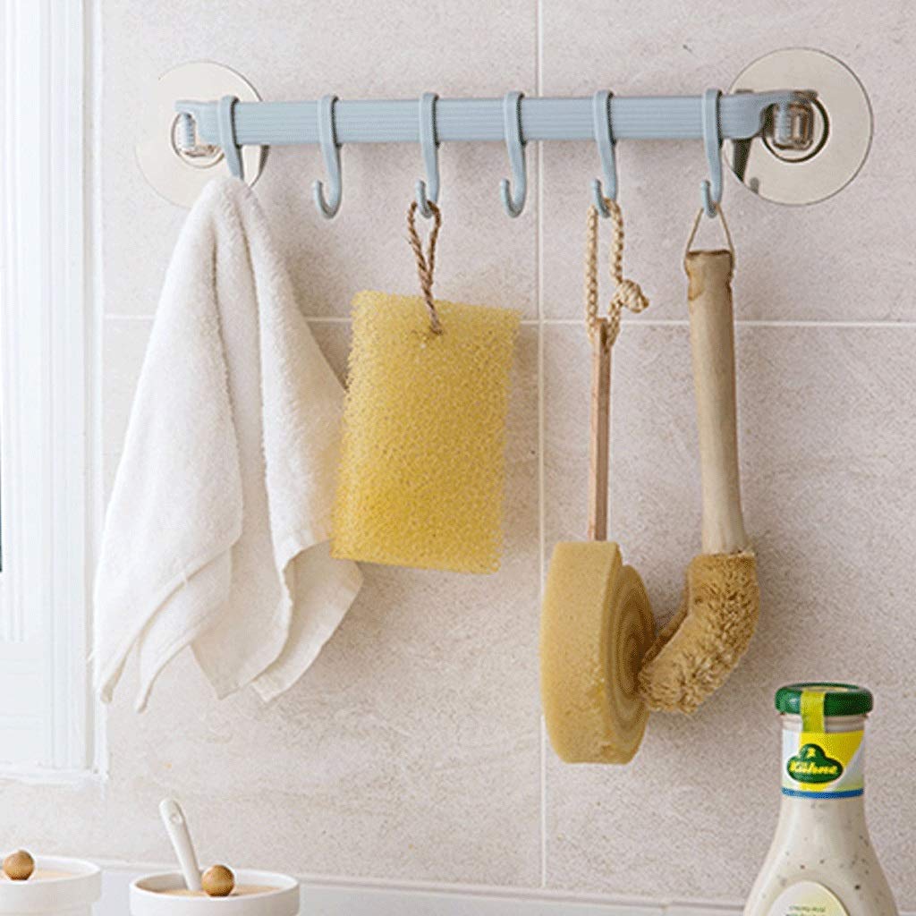 NEECS Les Crochets Autocollants pour Porte-Serviettes de Salle de Bain sont utilisés pour la Salle de Bain, Le Salon, la Cuisine et d'autres Crochets muraux (Couleur : Lot de 3)