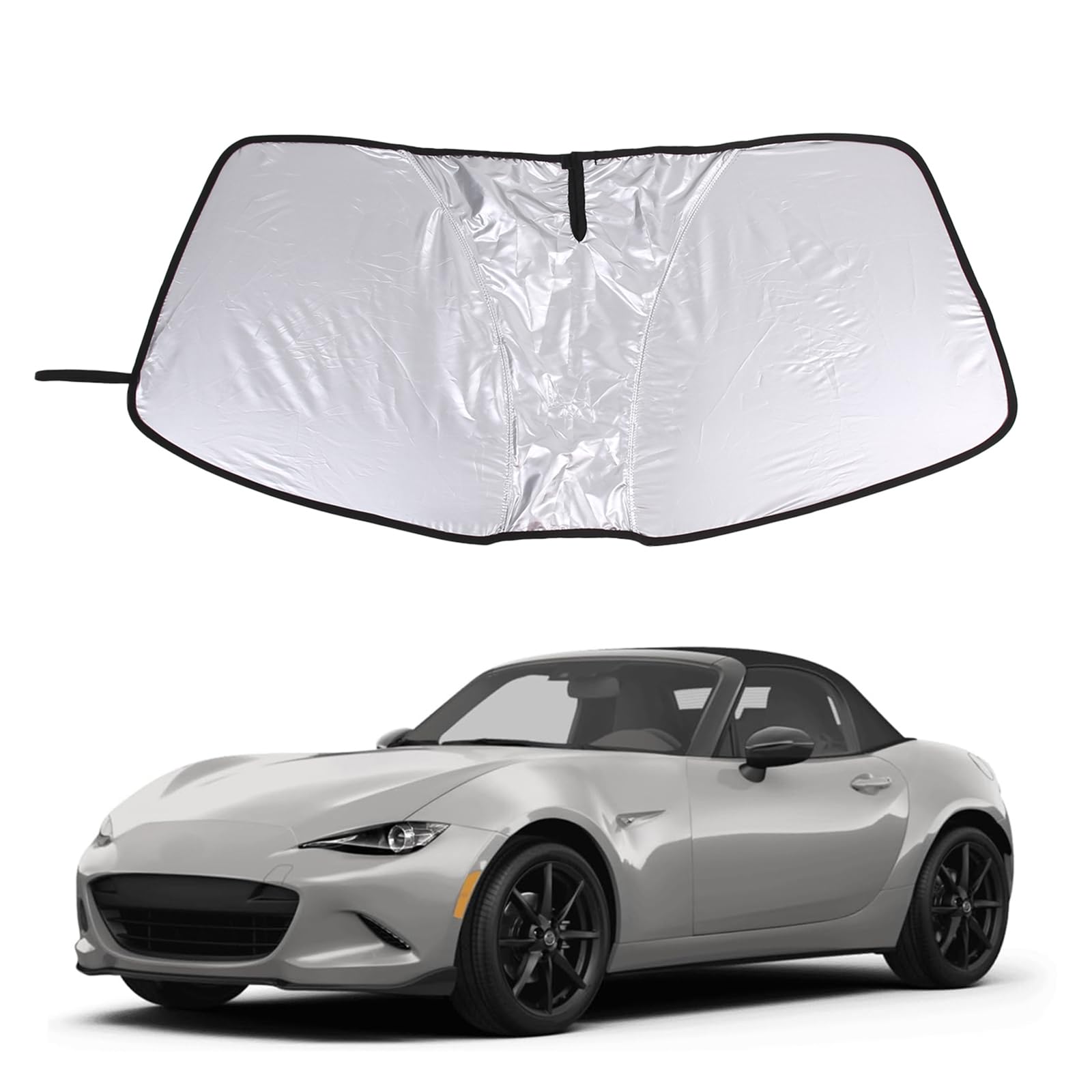 MxMxMアシュラR.F. 透明 Amazon.com: Front Windshield Sunshade for Mazda MX-5 Miata/Fiat