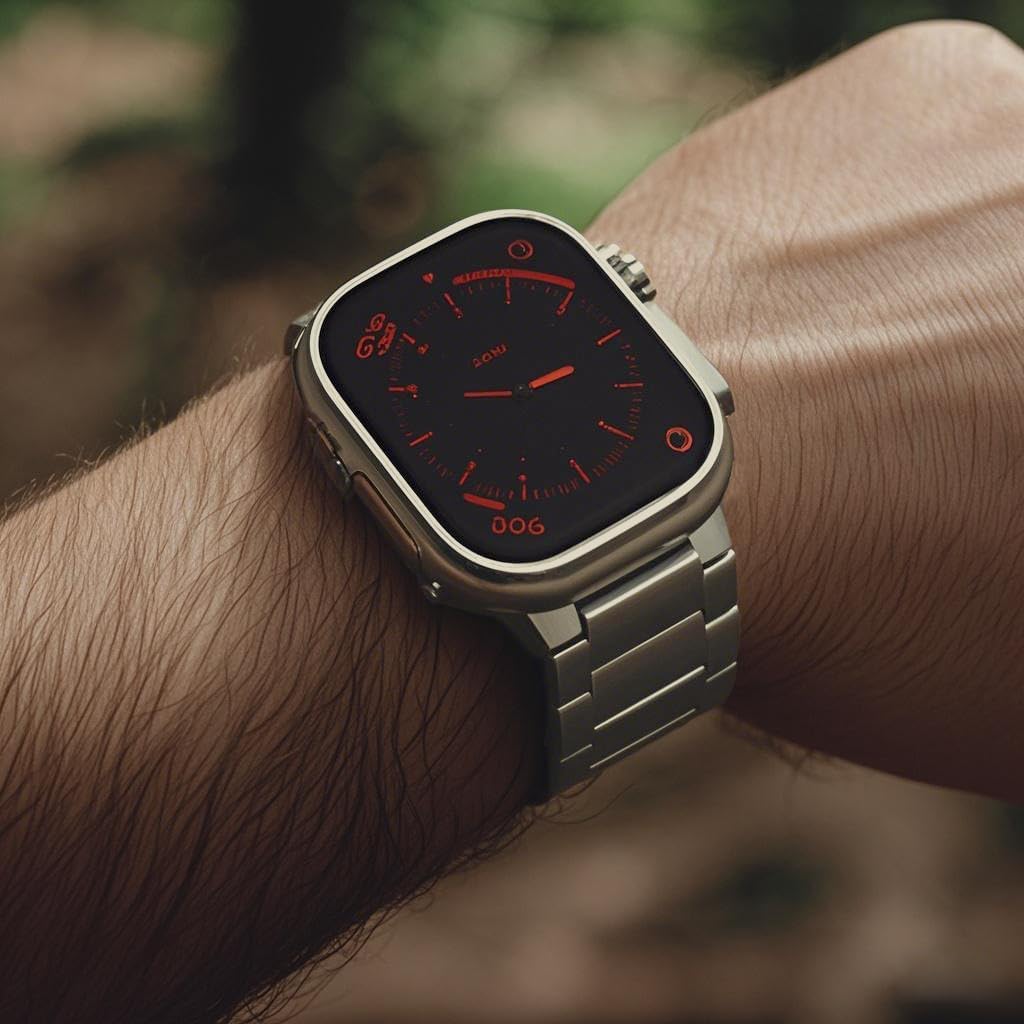 Titanium Watch Band,Metal Strap Bracelet with Tortoise Buckle,for Apple Watch Series 11/10/9/8/7,Ultra 3/2/1,SE 3/2/1 [2025]