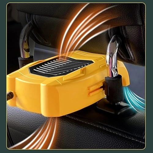 Miniatura 5 de Hobbyant Ventilador de refrigeración multifunción de asiento de automóvil de 5 V USB (negro)