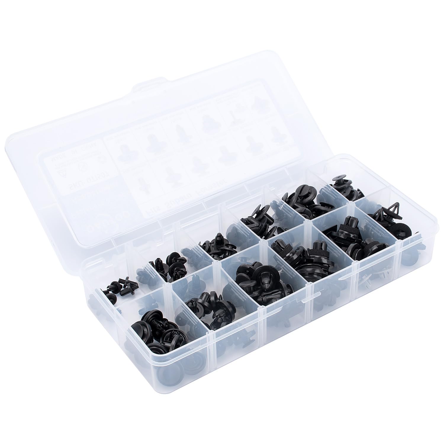 OAUTOO 130pcs fits Subaru Forester Body Interior and Exterior Retainer Fastener Clip Assortment Bumper Cover Fender Liner Cowl Panel & Lower Molding Clips Engine Cover Retainer Kit