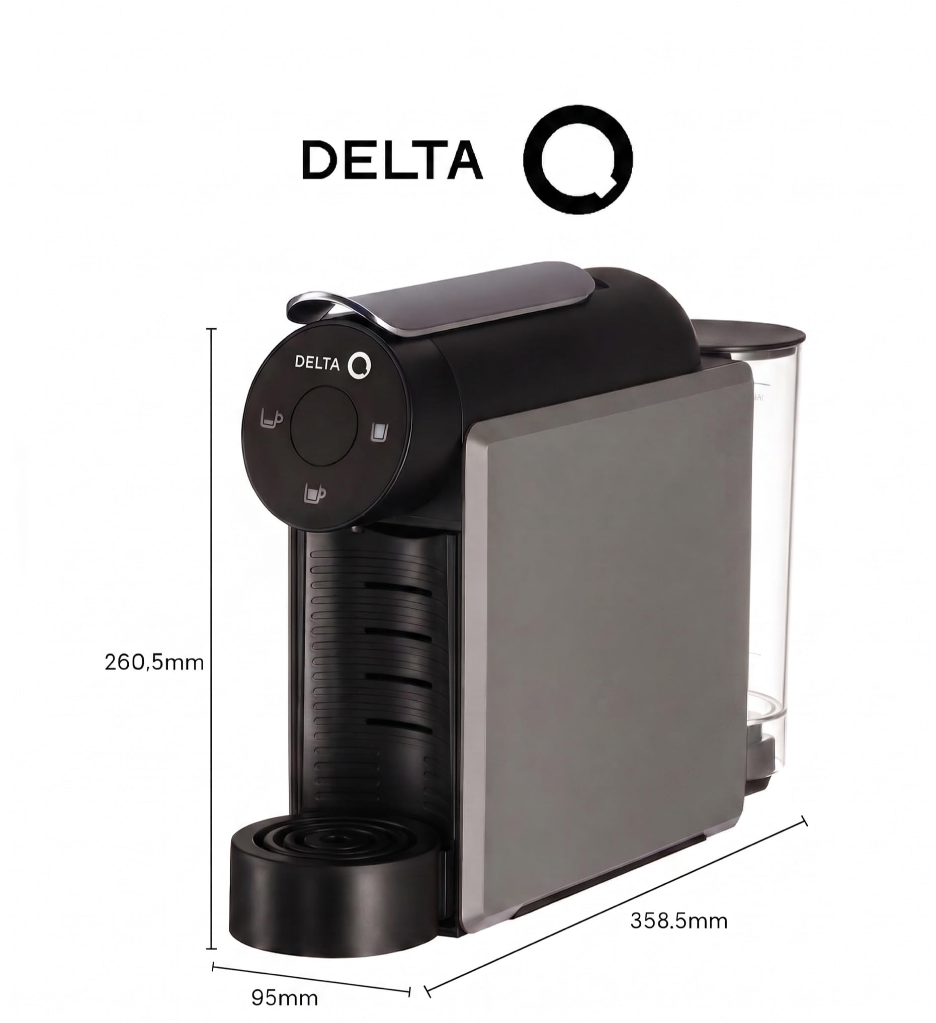Delta Q Mini Qool Gris - Máquina para Cápsulas Delta Q