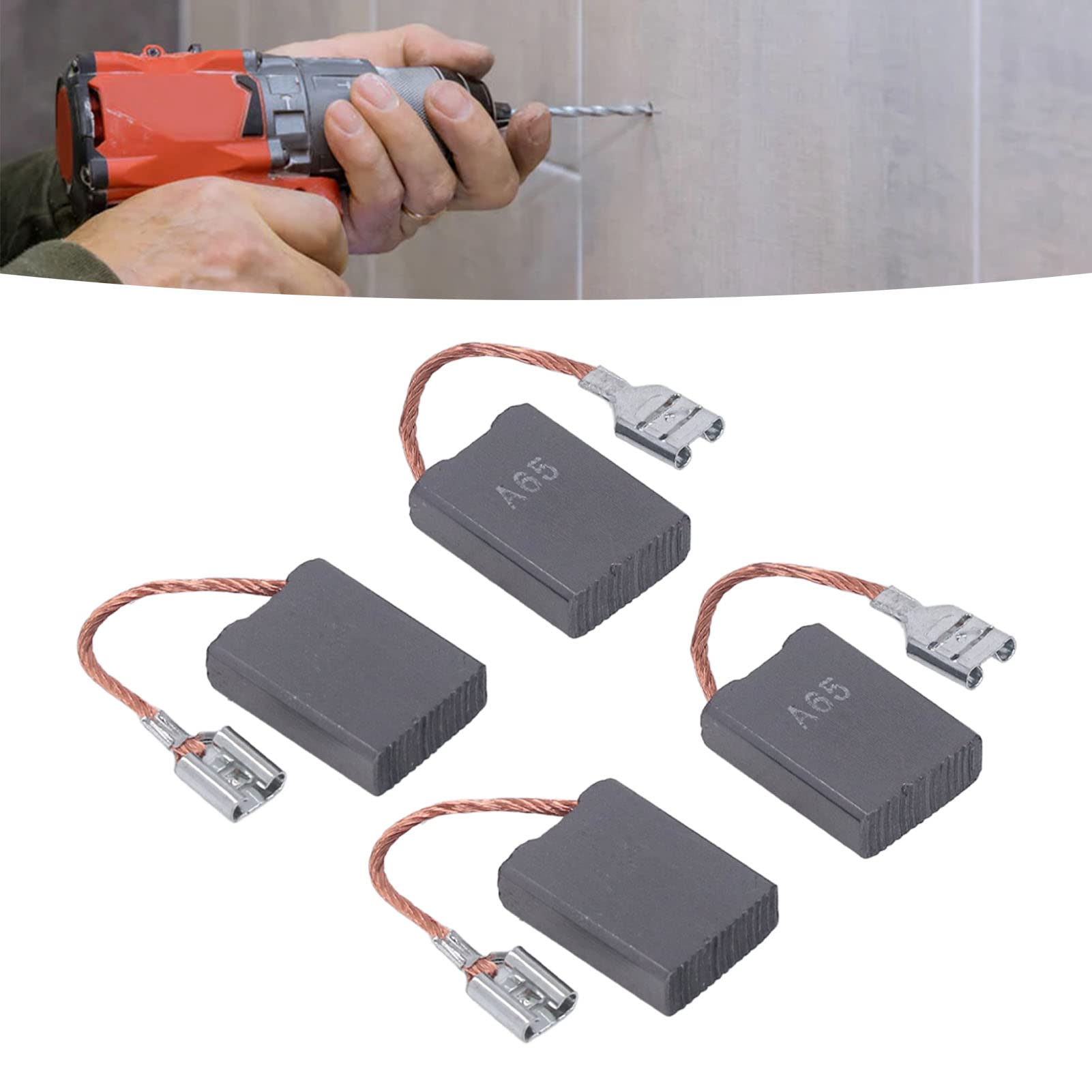 Motor Carbon Brushes 20Pcs Set, Motor Brushes, Motor Carbon Brushes Replacement Set, Durably Copper Material for Power Tools, Easy Fit & Optimal Performance, Suitable for Repair Power Tools Part