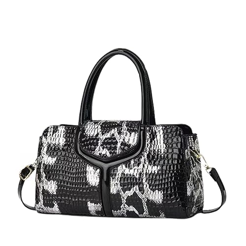 Top handle Satchel bags Shoulder Crossbody Purse Retro Crocodile Hobo