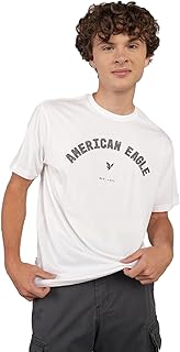 تيشرت مطبوع برسمة شعار العلامة التجارية للرجال من اميريكان ايجل