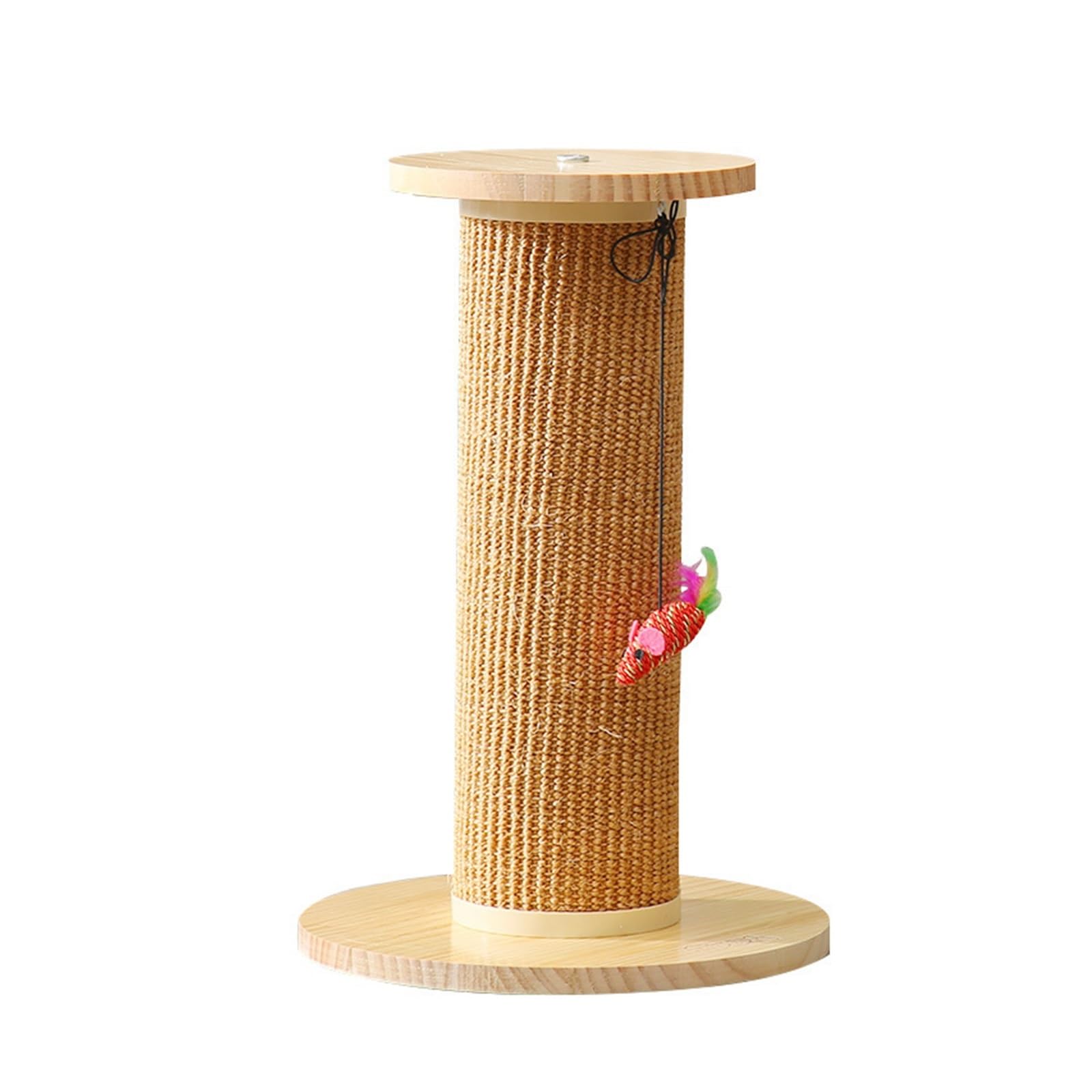 Drapak Dla Kota Z Litego Drewna Kolumna Do Drapania Kotów Pionowa Koci Plac Zabaw Szlifowanie Pazurów Artykuły Zabawki Stabilny(XL-wooden color)