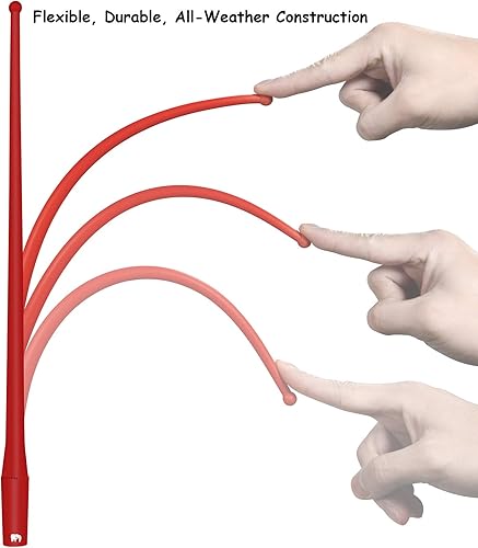 Miniatura 6 de Antena flexible de 13 pulgadas, compatible con GMC Sierra (2000-2024), Canyon (2015-2024), Acadia (2007-2019), Terrain (2010-2017), Yukon