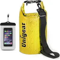Unigear Bolsa seca à prova d'água, sacos flutuantes e leves para caiaque, barco, pesca, natação e acampamento com capa de telefone à prova d'água